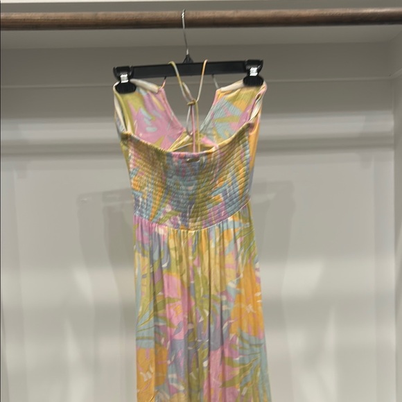 Tropical Billabong Maxi Dress with Halter Neck - Picture 2 of 7